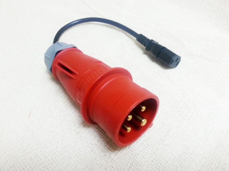 230V IEC to 3 Phase 4 Pin Plug 16A (PTA 14)