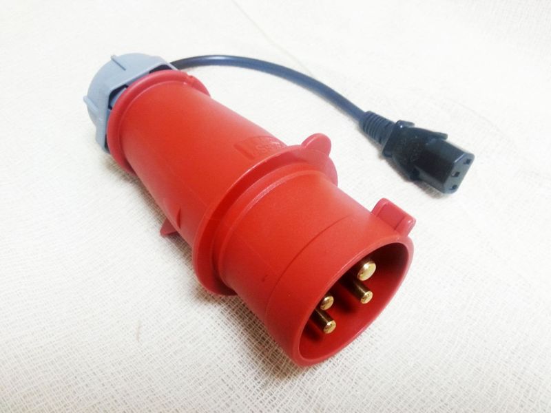 230V IEC to 3 Phase 4 Pin Plug 32A (PTA 16)