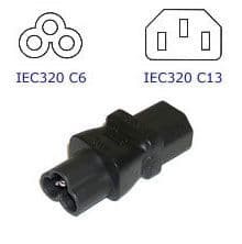 C6 to C13 Adaptor Pat Testing Cloverleaf Adap